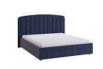 Кровать 1.6 Сиена 2 с основанием синий (велюр) MBS7909