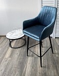 Полубарный стул Роден Blitz 19 Пепельно-синий, велюр (H=65cm), M-City MC62768 фото