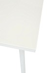 Стол ФИН 140 Латте, стекло/ Белый каркас М-City MC62052 фото