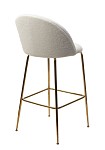 Барный стул GLADE NINI-01 Белый, teddy / золотой каркас М-City MC63370 фото