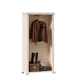 Амели Шкаф двухстворчатый со штангой и зеркалами для одежды (Дуб Прованс) LD53539 фото