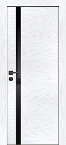 Товар Межкомнатная дверь PX-8  черная кромка с 4-х ст. Дуб скай белый