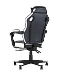 Кресло игровое TopChairs Virage черно-белое SG2306 фото