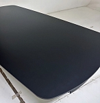Стол DESIO 180 PURE BLACK SOLID CERAMIC Черный мрамор матовый, керамика/Черный каркас, ®DISAUR MC63708 фото