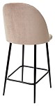 Полубарный стул НИРВАНА, цвет бежевый B-05, велюр / черный каркас H=63cm М-City MC62070 фото