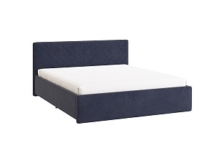 Кровать 1.6 Сандра 2 синий (велюр) MBS7453