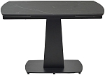 Стол BALDE 120 MATT BLACK MARBLE SOLID CERAMIC / BLACK, ®DISAUR MC64096 фото