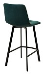 Полубарный стул CHILLI-QB SQUARE зеленый #19, велюр / черный каркас (H=66cm) М-City MC62188 фото