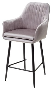 Полубарный стул Роден Blitz 16 Серый, велюр (H=65cm), M-City MC62849