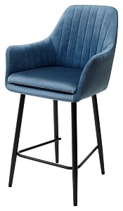 Полубарный стул Роден Blitz 19 Пепельно-синий, велюр (H=65cm), M-City MC62768