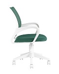 Кресло офисное TopChairs ST-BASIC-W зеленый крестовина пластик белый SG4422 фото