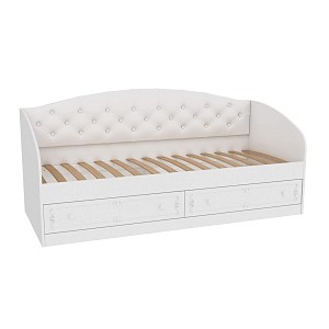 Товар Карина Диван-кровать с выдвижными ящиками (Белый) LD54118