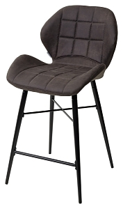 Полубарный стул MARCEL COWBOY-#104 темно-серый (H=65cm), ткань микрофибра М-City MC60169