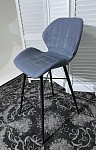 Барный стул MARCEL RU-03 синяя сталь, экокожа М-City MC61028 фото