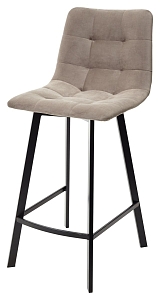 Товар Полубарный стул CHILLI-QB SQUARE латте #25, велюр / черный каркас (H=66cm) М-City MC63837