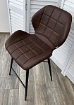 Полубарный стул MARCEL COWBOY-#800 темно-коричневый (H=65cm), ткань микрофибра М-City MC60170 фото