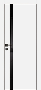 Товар Межкомнатная дверь PX-8  черная кромка с 4-х ст. Белый