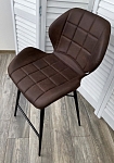 Полубарный стул MARCEL COWBOY-#800 темно-коричневый (H=65cm), ткань микрофибра М-City MC64193 фото