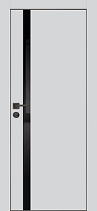 Товар Межкомнатная дверь PX-8  черная кромка с 4-х ст. Агат