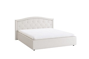 Кровать 1.6 Верона с основанием белый (экокожа) MBS7676