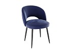 Набор стульев Моли (2 шт.) синий (велюр)/черный MBS8063 фото