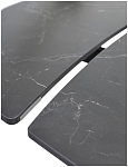 Стол BALDE 140 MATT BLACK MARBLE SOLID CERAMIC / BLACK, ®DISAUR MC64100 фото