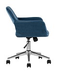 Кресло офисное Ross велюр синий SG1503 фото