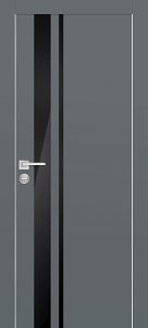 Товар Межкомнатная дверь PX-16  AL кромка с 2-х ст. Графит