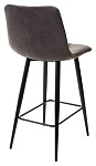 Полубарный стул CHILLI-QB графит #14, велюр / черный каркас (H=66cm) М-City MC61936 фото