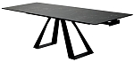 Стол FONDI 180 MARBLES NERO KL-116 Черный мрамор матовый, итальянская керамика/ черн.каркас, ®DISAUR MC63545 фото