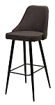 Барный стул NEPAL-BAR ГРАФИТ #14, велюр/ черный каркас (H=78cm) М-City MC63283 фото