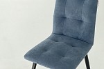 Набор стульев Турин 2 (4 шт.) индиго (велюр)/черный MBS8061 фото