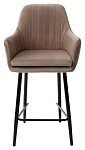 Полубарный стул Роден Premier 09 Серо-коричневый, велюр (H=65cm), M-City MC62405 фото