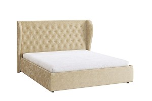 Кровать 1.6 Жасмин с основанием карамель (велюр) MBS7735