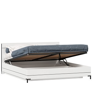 Товар Норд Кровать двуспальная 1800 с подъемным механизмом (Белый/Черный) LD53707