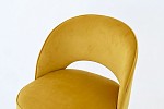 Набор стульев Моли (2 шт.) желтый (велюр)/белый MBS8019 фото