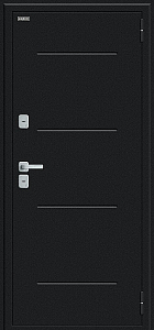 Товар Дверь Thermo Лайн/BChrome Букле черное/Cappuccino Melinga BR6211