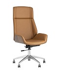 Кресло руководителя TopChairs Crown коричневое SG6109