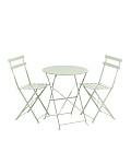 Комплект стола и двух стульев Бистро светло-зеленый SG8524
