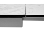 Стол BELLUNO 160 MARBLES KL-99 Белый мрамор матовый, итальянская керамика/ белый каркас, ®DISAUR MC60027 фото