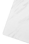 Стол FONDI 180 MARBLES KL-99 Белый мрамор матовый, итальянская керамика/ черный каркас, ®DISAUR MC63539 фото