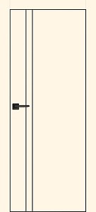 Товар Межкомнатная дверь PX-20  черная кромка с 4-х ст. Магнолия