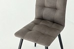 Набор стульев Турин (4 шт.) темно-серый (экокожа)/черный MBS7998 фото