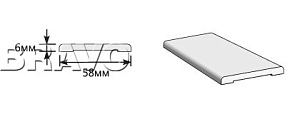 Товар Наличник Прямоугольный 2150x58x6 BRK972