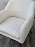 Кресло SHEEP NINI-01 Белый, teddy / золотой каркас М-City MC63341 фото