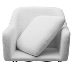 Кресло SHEEP NINI-01 Белый, teddy / черный каркас М-City MC63342 фото