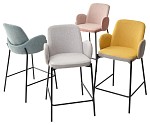 Полубарный стул NYX (H=65cm) VF109 розовый / VF110 брусничный М-City MC60172 фото