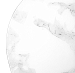 Стол ЭЛЬТОН 110 Белый мрамор, стекло / Черный каркас М-City MC63685 фото