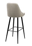 Барный стул NEPAL-BAR ЛАТТЕ #25, велюр/ черный каркас (H=78cm) М-City MC63284 фото