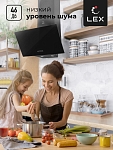 Наклонная вытяжка Вытяжка кухонная наклонная LEX Meta 600 Black фото